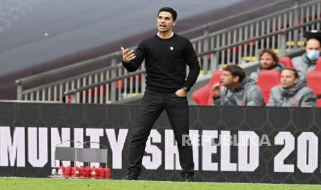 Pelatih Arsenal Mikel Arteta.