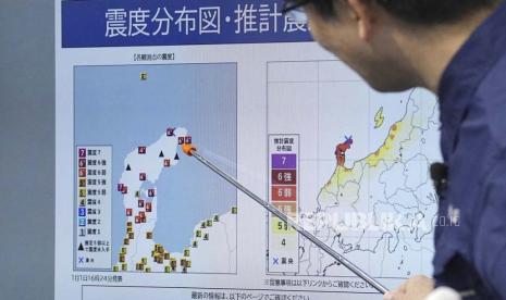 Gempa bumi di Jepang (Ilustrasi)