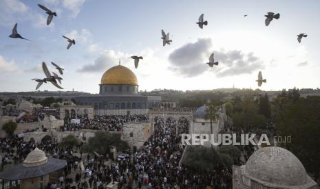 Kota Tua Yerusalem dengan Masjid Al- Aqsa (ilustrasi). Salahuddin Al-Ayyubi berhasil taklukkan Yerusalem dengan akhlak Islam