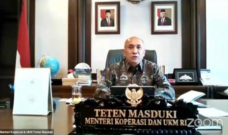 Heboh Mr Hu, Menkop Teten Masduki Tanyai Shopee (Foto: Kemenkop-UKM)