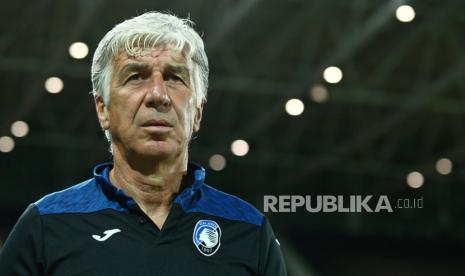 Pelatih Atalanta Gian Piero Gasperini.