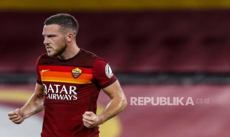 Pemain AS Roma Jordan Veretout. 