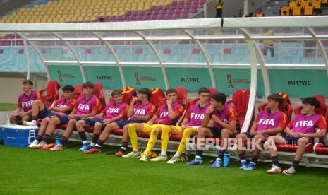 Beberapa pemain timnas Spanyol di Piala Dunia U-17 2023 Indonesia.