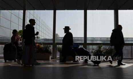 Bandara Ben Gurion dekat Tel Aviv, Israel.