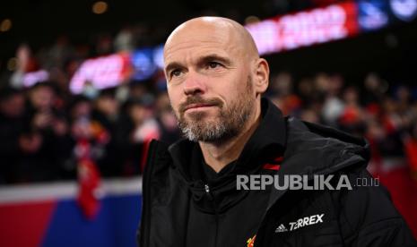 Pelatih Manchester United, Erik ten Hag.