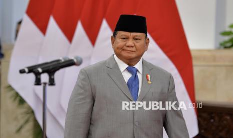 Presiden Prabowo Subianto di Istana Negara, Jakarta, Senin (16/12/2024). 