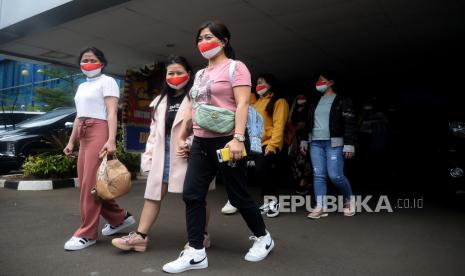 Sejumlah Pekerja Migran Indonesia (PMI) yang telah berhasil di evakuasi dari Ukraina beberapa waktu lalu.