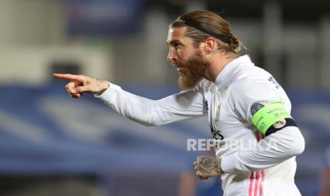 Bek veteran Real Madrid Sergio Ramos.