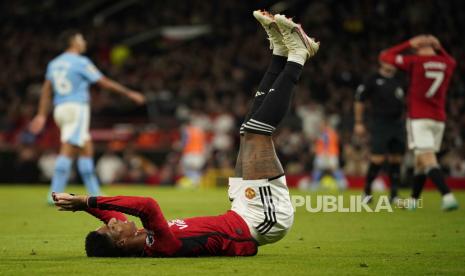 Striker Manchester United Marcus Rashford. 