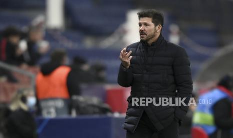 Pelatih kepala Atletico Madrid Diego Simeone