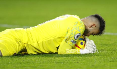 Kiper Arsenal David Raya. 