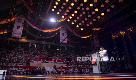 Presiden Partai Keadilan Sejahtera (PKS) Ahmad Syaikhu menyampaikan pidato dalam Milad ke-20 Partai Keadilan Sejahtera di Istora Senayan, Kompleks GBK, Jakarta, Ahad (29/5/2022). 