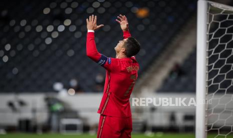 Bintang timnas Portugal, Cristiano Ronaldo.