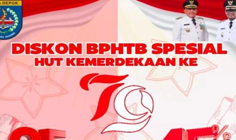 Semarak HUT ke 79 RI, BKD Depok Beri Diskon BPHTB hingga 45 Persen