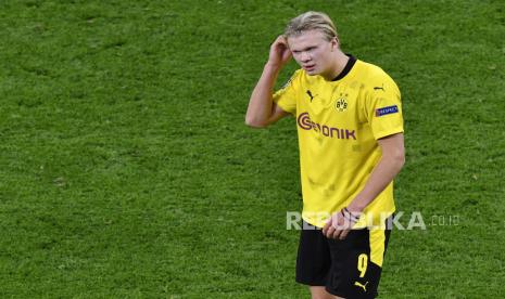 Penyerang Borussia Dortmund Erling Haaland.