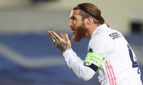 Bek veteran Real Madrid Sergio Ramos.