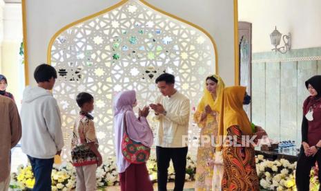 Open house wali kota Solo yang juga cawapres terpilih Gibran Rakabuming Raka di Loji Gandrung, Rabu (10/4/2024). 