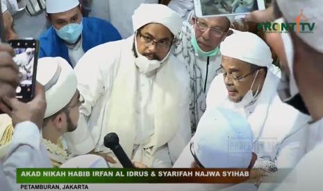 Akad Nikah Habib Irfan dengan putri Habib Rizieq