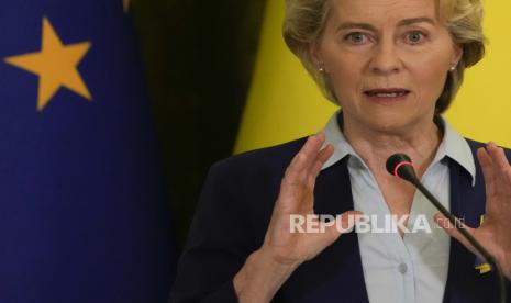 Presiden Komisi Eropa Ursula von der Leyen mengisyaratkan sanksi lebih lanjut terhadap Iran. Ilustrasi.