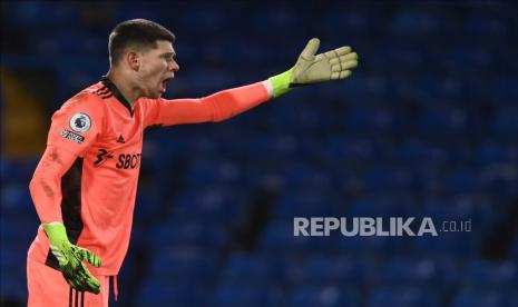 Kiper Leeds, Illan Meslier. Barcelona dikabarkan tertarik meminang Meslier pada akhir musim 2021/2022 nanti.