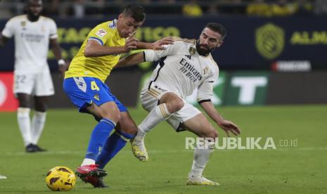 Pertandingan lanjutan La Liga Spanyol antara Cadiz vs Real Madrid yang dimenangkan Madrid 3-0, Ahad (26/11/2023). 