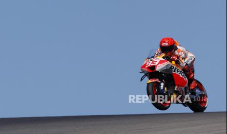 Pembalap Repsol Honda Marc Marquez 