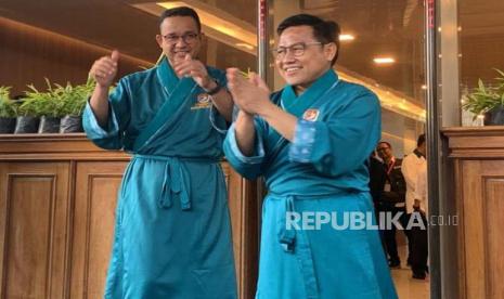 Pasangan calon presiden dan calon wakil presiden Anies Baswedan dan Muhaimin Iskandar hadir melakukan medical check up di Rumah Sakit Pusat Angkatan Darat (RSPAD) Gatot Soebroto, Jakarta Pusat, Sabtu (21/10/2023). 