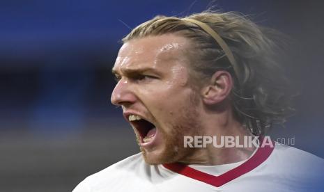 Gelandang RB Leipzig, Emil Forsberg. 