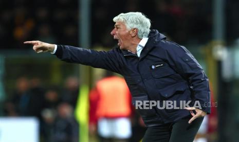 Pelatih Atalanta Gian Piero Gasperini.