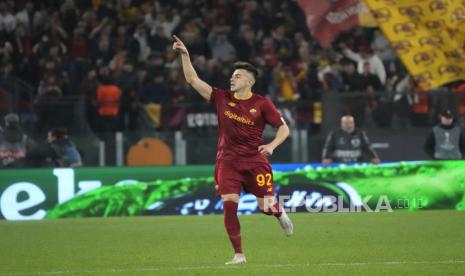 Penyerang AS Roma Stephan El Shaarawy yang kembali dipanggil timnas Italia pada awal Oktober 2023. 