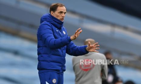 Pelatih Thomas Tuchel sedang berburu trofi pertama untuk Chelsea