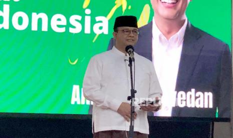 Bakal Calon Presiden (Capres) RI, Anies Baswedan. menghadiri Istighosah dan Pengajian Umum di Pondok Pesantren Darul Muttaqin, Turen, Kabupaten Malang, Rabu (24/5/2023) sore.  