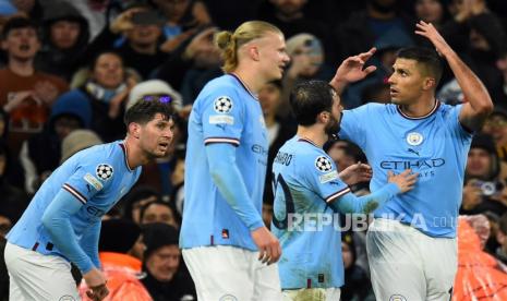  Rodri dari Manchester City (kanan) yakin timnya belajar dari kekalahan lawan Real Madrid dan siap revans.