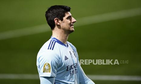 Penjaga gawang Real Madrid Thibaut Courtois.