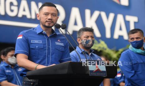 Ketua Umum Partai Demokrat Agus Harimurti Yudhoyono alias AHY. Popularitas Partai Demokrat disebut survei ARSC terus meningkat.