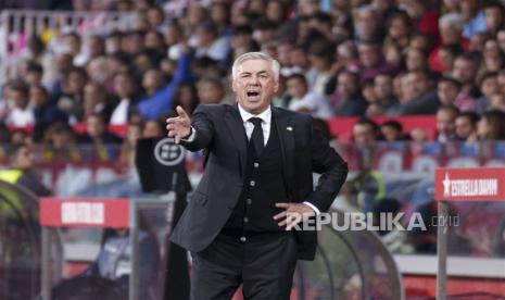 Pelatih Real Madrid, Carlo Ancelotti. Timnas Brasil mengincar Ancelotti untuk dijadikan pelatih skuad Selecao.