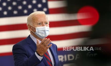 Calon presiden dari Partai Demokrat, mantan wakil presiden Joe Biden.