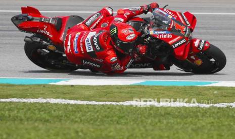 Pembalap MotoGP asal Italia dari tim Ducati Lenovo, Francesco Bagnaia.