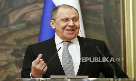 Menteri Luar Negeri Rusia Sergey Lavrov berharap operasi militer khusus di Ukraina akan mengakhiri dominasi Barat di dunia, Rabu (11/5/2022). 