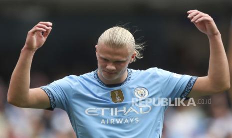 Penyerang Manchester City Erling Haaland 