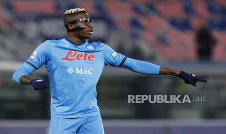 Pemain Napoli Victor Osimhen jadi incaran Manchester United dan Bayern Muenchen.