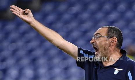 Pelatih Lazio Maurizio Sarri.