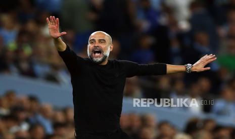 Pelatih Manchester City, Pep Guardiola, yang dibidik FA untuk menjadi pengganti pelatih timnas Inggris, Gareth Southgate, setelah Piala Eropa 2024.