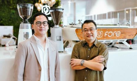 Co-Founder & CEO, Fore Coffee, Vico Lomar dan CFO, Fore Coffee, Umara Ardra. (Fore Coffee)