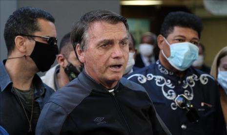 Presiden Brasil Jair Bolsonaro mengambil bagian dalam demonstrasi pada Selasa (7/9) untuk mendukung pemerintahannya di ibu kota federal, Brasilia, dan di Sao Paulo, kota terbesar di Brasil.