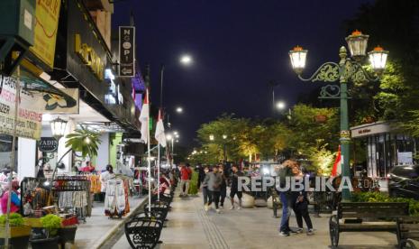 Warga mulai mengunjung kawasan wisata Malioboro, Yogyakarta (ilustrasi).