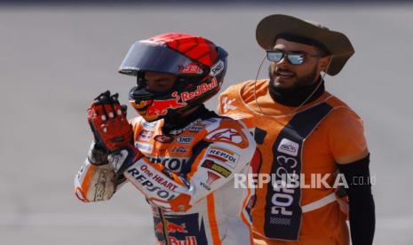 Pembalap MotoGP dari tim Repsol Honda Marc Marquez