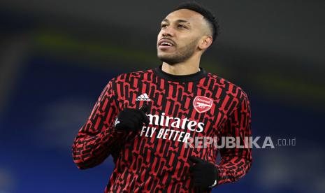 Penyerang Arsenal, Pierre-Emerick Aubameyang.