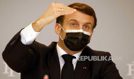 Presiden Prancis Emmanuel Macron. Ilustrasi