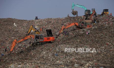 Ilustrasi pengolahan sampah.